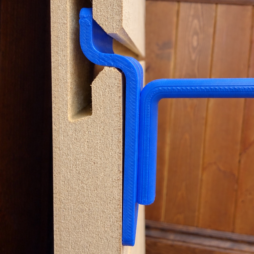 Ironleaf 6″ slatwall hook heavy duty reinforced polymer installed in slatwall panel, showcasing precision fit.