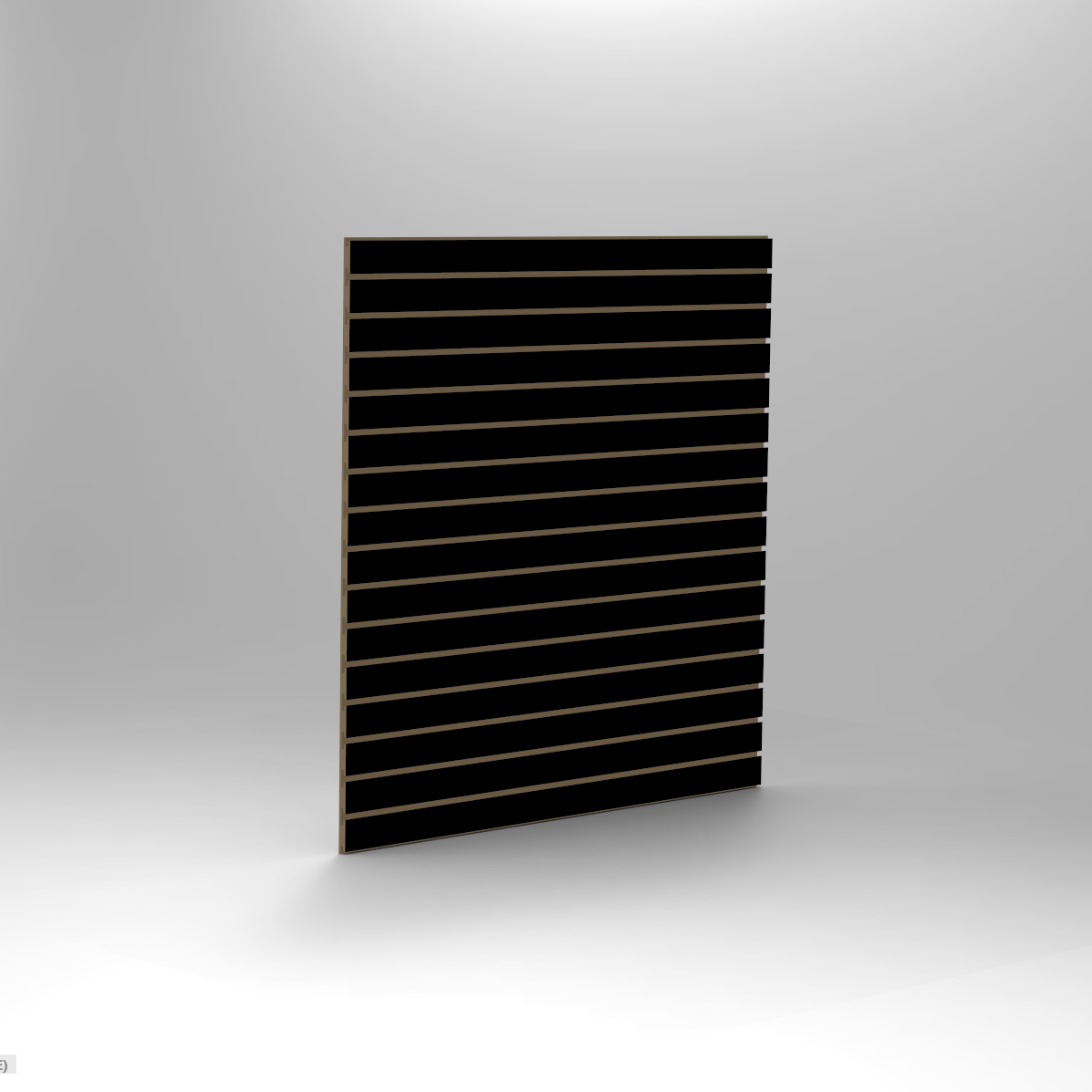 Black slatwall panel 4x4 for professional retail and commercial disp