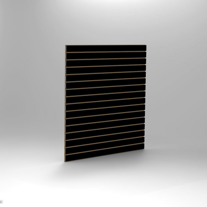 Black slatwall panel 4x4 for professional retail and commercial disp
