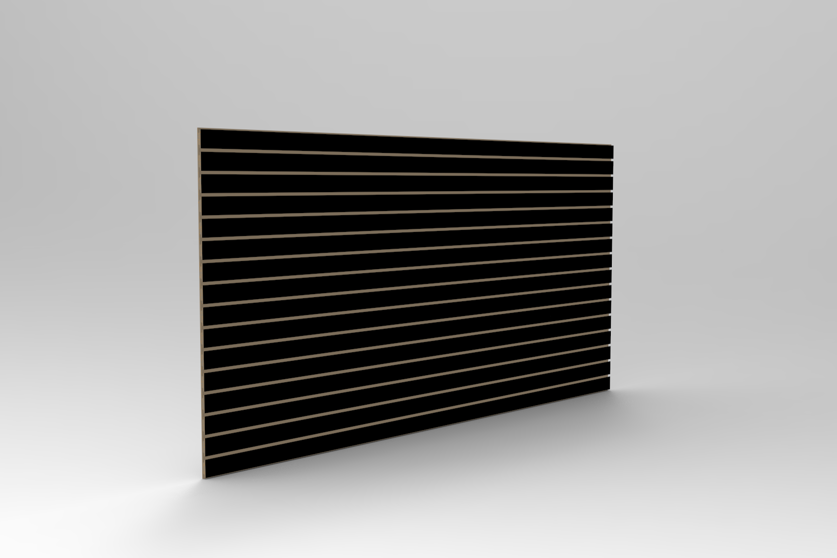 Black slatwall panel 4x8 for professional retail and commercial displays