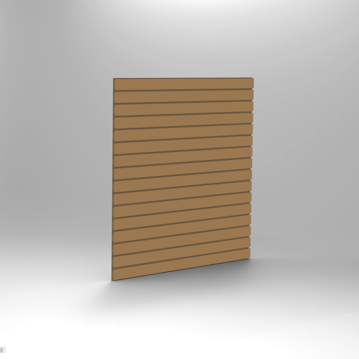 Raw MDF slatwall panel 4x4 for commercial and retail display installations