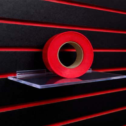 Slatwall groove inserts accent rolls enhancing slatwall panel grooves