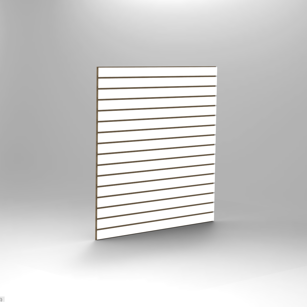White slatwall panel 4x4 for professional retail and commercial displays